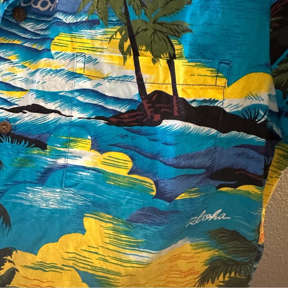 Vintage Hawaii Mens Weekend Vacation Short Sleeve Button Down 2 Shirts Sz M - Picture 10 of 15